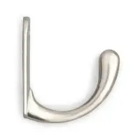 Крючок мебельный ТУНДРА TKO008, однорожковый, хром