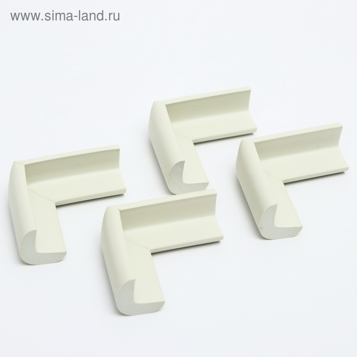 Защитные накладки на углы, 4 шт., цвет белый, Крошка Я