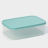 Контейнер пищевой Доляна, 1,2 л, цвет бирюзовый