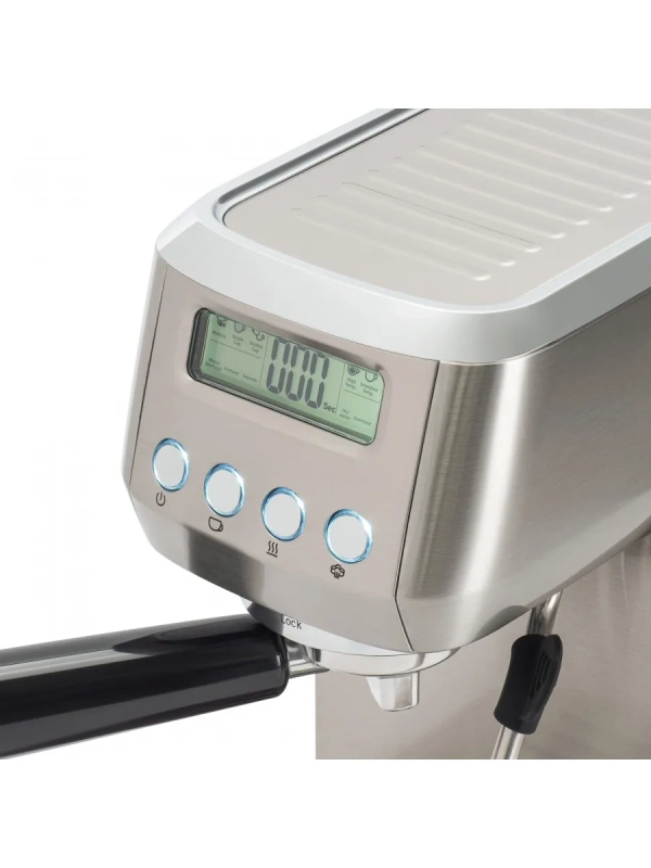 Кофеварка рожковая HEM-9990 серебристый