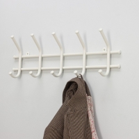 Вешалка настенная &laquo;Норма&raquo;, цвет белый