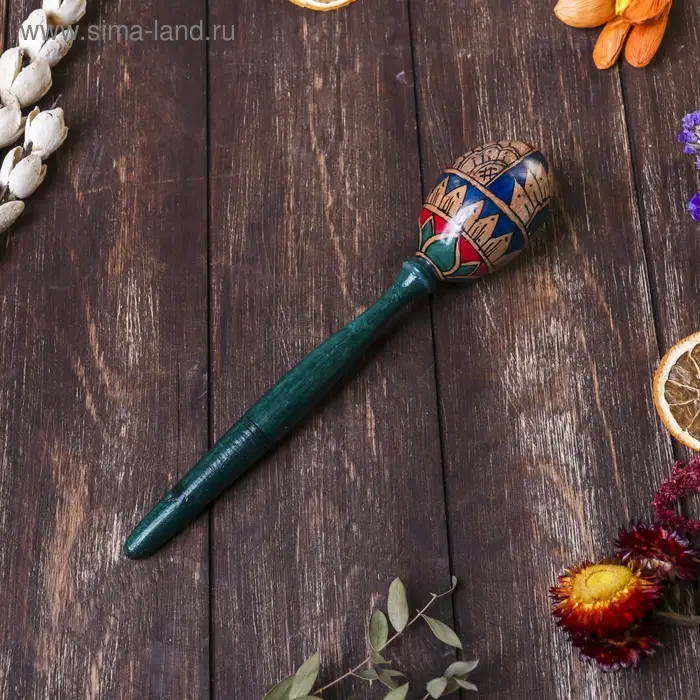 Сувенирный музыкальный инструмент "Маракас" 20х5х5 см МИКС