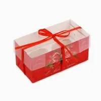 Коробка для капкейка &laquo;С Новым годом!&raquo;, 8 х 16 х 7.5 см