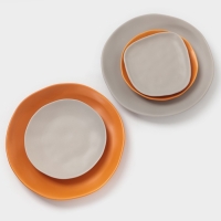 Тарелка Magistro "Potter" 18см 17,5х17,7х2,5 цвет оранжевый