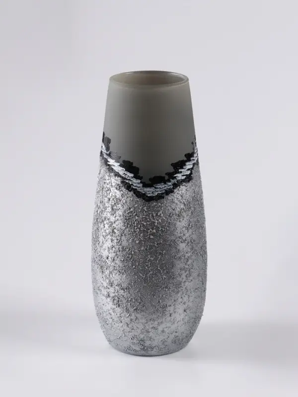 Ваза &laquo;Омега&raquo;, h=26 см, стекло, светло-серая