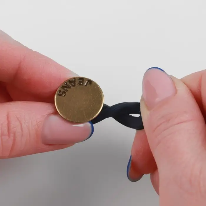 Пуговица &laquo;JEANS&raquo; для расширения пояса, 17 мм, цвет антик