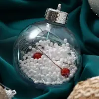 Набор шаров пластик d-8 см, 9 шт "Орсон" люкс