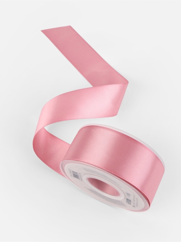 Лента атласная двухсторонняя №158 38мм*25&plusmn;1м сакура TR