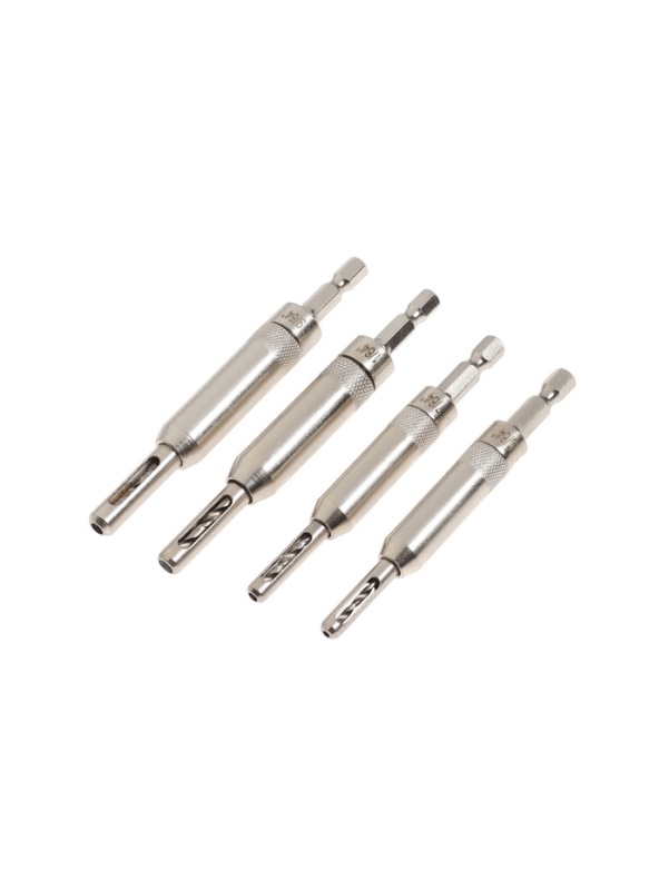 Набор самоцентрирующихся сверл по дереву ТУНДРА, для мебельных и дверных петель, 1.9-4.3 мм   105191