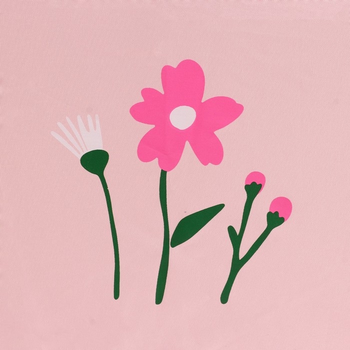 Зонт женский механический, 8 спиц, d=95, розовый минимализм