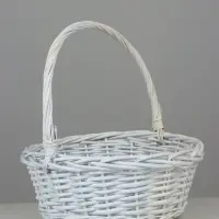 Корзина плетеная (ива): 35х35х13Hз36HH, 1 шт., белый