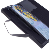 Папка для труда А4 с ручками, текстиль, раскладная на липучке, ПТР-10, &laquo;Дрифт&raquo;