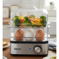 Яйцеварка &laquo;2 в 1&raquo; КТ-6958 - 400 Вт