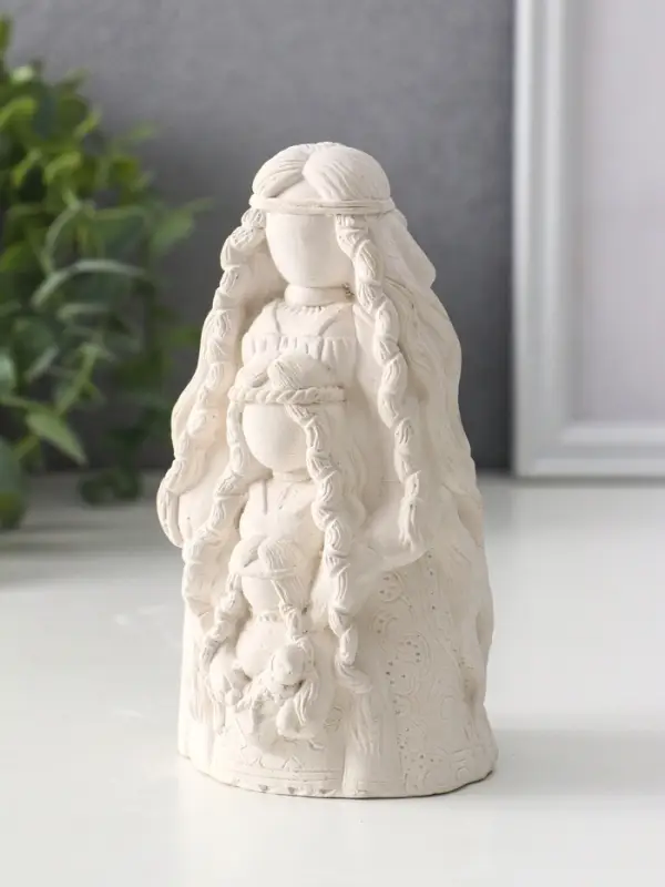 Фигура оберег &laquo;Родовница&raquo;, 13&times;7&times;6 см, натуральный