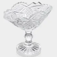 Конфетницы &laquo;Акапелла&raquo;, 9&times;15&times;12 см, набор 2 шт., стекло, прозрачные