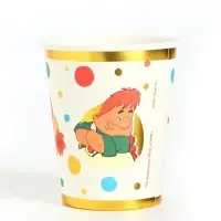 Стакан одноразовый бумажный с тиснением, 250 мл, Союзмультфильм