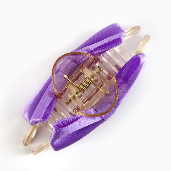 Краб для волос с текстильным декором новогодний &laquo;Все мечты исполнятся&raquo;, на Новый год, 6 х 38 х 32 см