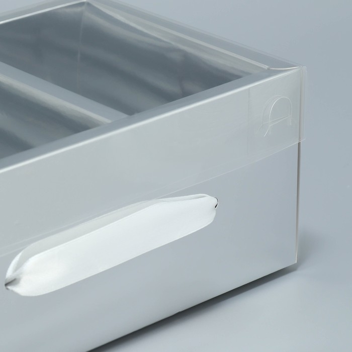 Коробка подарочная складная, упаковка, &laquo;Серебро&raquo;, 23 х 15 х 10 см