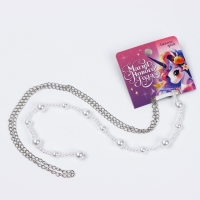 Заколка прядь с жемчугом новогодняя &laquo;Магия Нового года&raquo;, на Новый год, 7 х 6,4 см