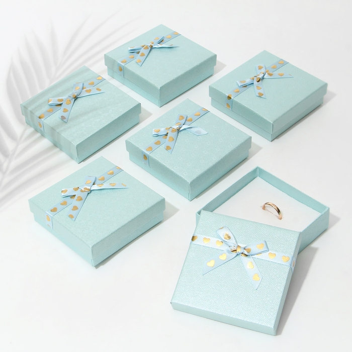 Коробочка подарочная под набор &laquo;Влюбленность&raquo;, 9&times;9, цвет голубой