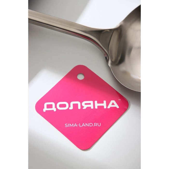 Половник из нержавеющей стали Доляна &laquo;Помощник&raquo;, 140 мл, 32 см, цвет серебряный