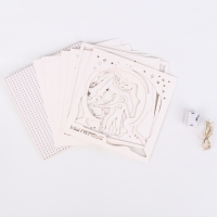 Набор для творчества &laquo;Создай ночник. Космонавт&raquo;, с рамкой, сборный, многослойный, 6+