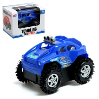 Машина-перевёртыш &laquo;Полиция&raquo;, работает от батареек, световые эффекты, МИКС