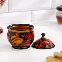 Солонка &laquo;Ягодка&raquo;, 9&times;6,5 см, хохлома