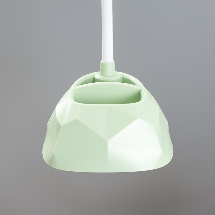 Настольная лампа "Делсер" LED 3Вт USB АКБ зелёный 14х13х39 см RISALUX