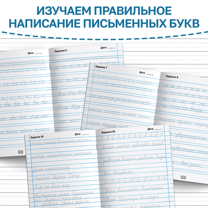 Тренажёр &laquo;Чистописание&raquo;, для 3-4 класса, 36 стр.