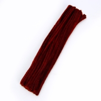 Проволока с ворсом для поделок и декора набор 50 шт., размер 1 шт. 30 &times; 0,6 см, цвет коричневый