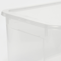 Ящик для хранения с крышкой &laquo;Кристалл XS Plus&raquo;, 16 л, 38,9&times;27,5&times;21,5 см, цвет прозрачный