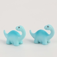 Миниатюра кукольная &laquo;Динозаврик&raquo;, набор 2 шт., размер 1 шт. &mdash; 3,5 &times; 5 &times; 2 см, цвет голубой
