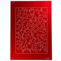 Пазл деревянный фигурный &laquo;Машинка&raquo;, 61 элементов