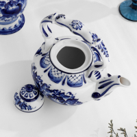 Чайник &laquo;Вдохновение&raquo;, H = 21 см, гжель