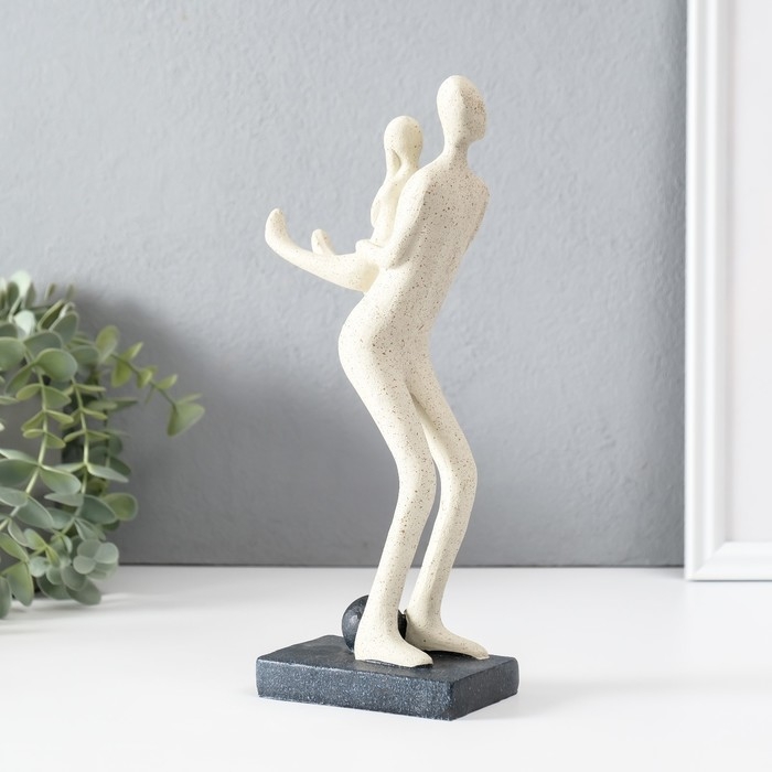 Сувенир полистоун "Как за каменной стеной" белый 6х10,5х25 см