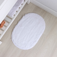 Коврик для дома Доляна &laquo;Пушистик&raquo;, 38&times;59 см, цвет белый