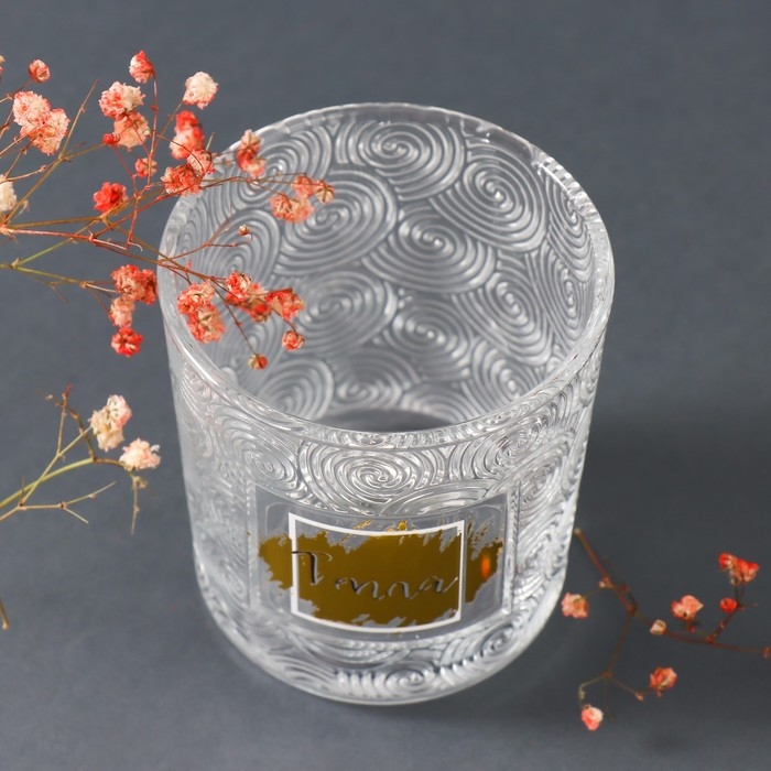 Банка для свечей стекло "Тепла" прозрачная 350 мл 8,5х8,5х10 см