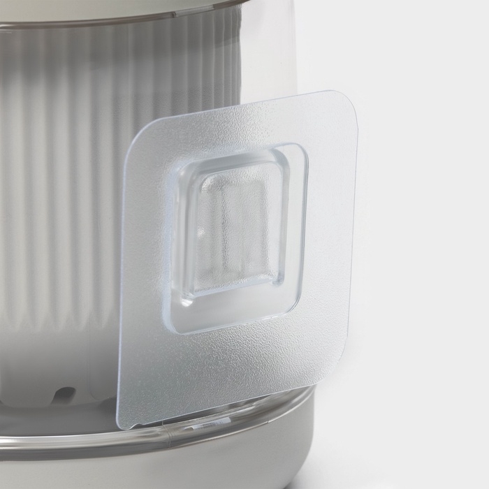 Ёршик для унитаза SAVANNA, настенный, силиконовый с емкостью для моющего средства, 10.5&times;10.5&times;41 см, белый