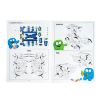 Конструктор &laquo;Робот&raquo;, 3 в 1, работает от солнечной батареи, 61 деталь, 1 лист наклеек