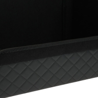 Органайзер кофр в багажник автомобиля Cartage саквояж, экокожа стеганая, 70 см, черный