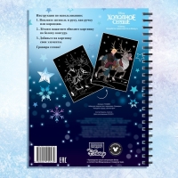 Набор для творчества с заданиями &laquo;Гравюры&raquo;, цветной фон, 5 гравюр, Холодное сердце