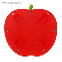 Планшет обучающий &laquo;Магнитное яблоко&raquo;, маленький, 142 шарика, 5 карточек, цвет красный