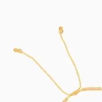 Браслет "Лила" длина 16 см, цв. белый, золотистый