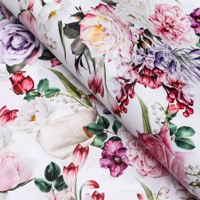 Бумага упаковочная глянцевая двусторонняя &laquo;Букет&raquo;, 100&times;70 см