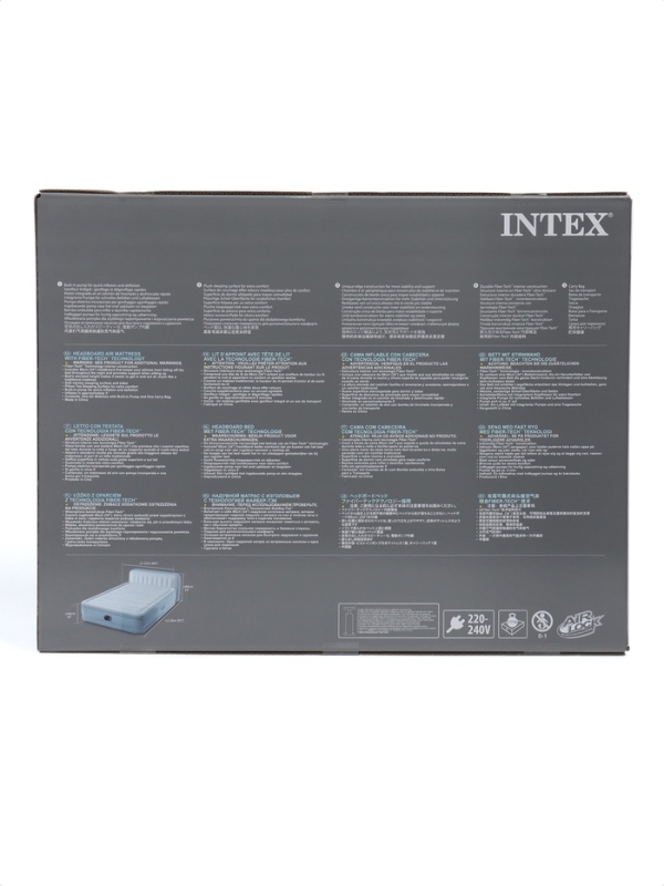 Кровать надувная QUEEN ULTRA с изголовьем 152 х 236 х 86 см, с встр насосом 64450ND