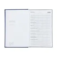Ежедневник датир 2026г А5 168л б/вин Синий
