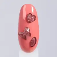 Фигурки для декора, объёмные, фиолетовые, полупрозрачные