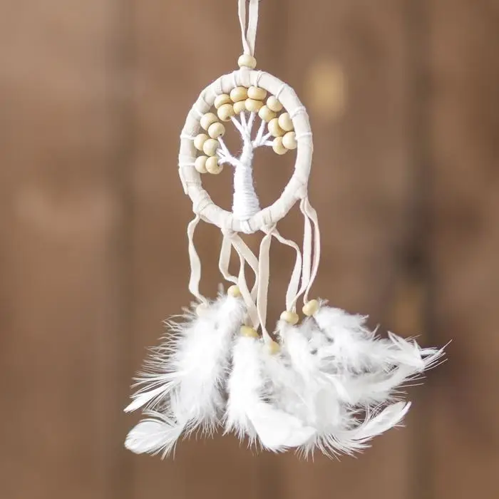 Ловец снов "Бежевое дерево" 0,5х7х25 см