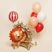 Воздушный шар фольгированный 3D 44" &laquo;Цирк. Лев&raquo;, только под воздух